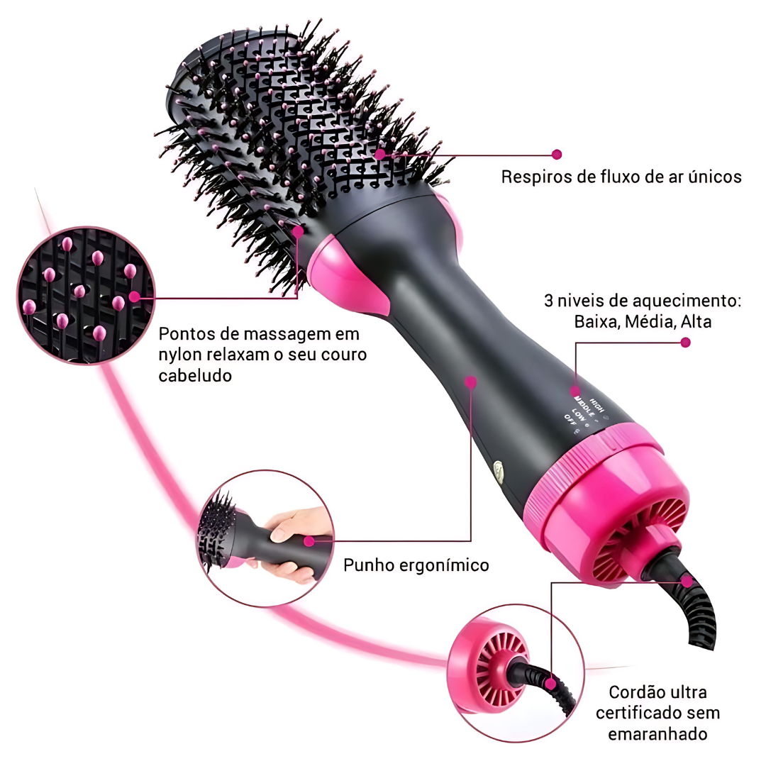 Pro Aurea | Escova Secadora 3 Em 1