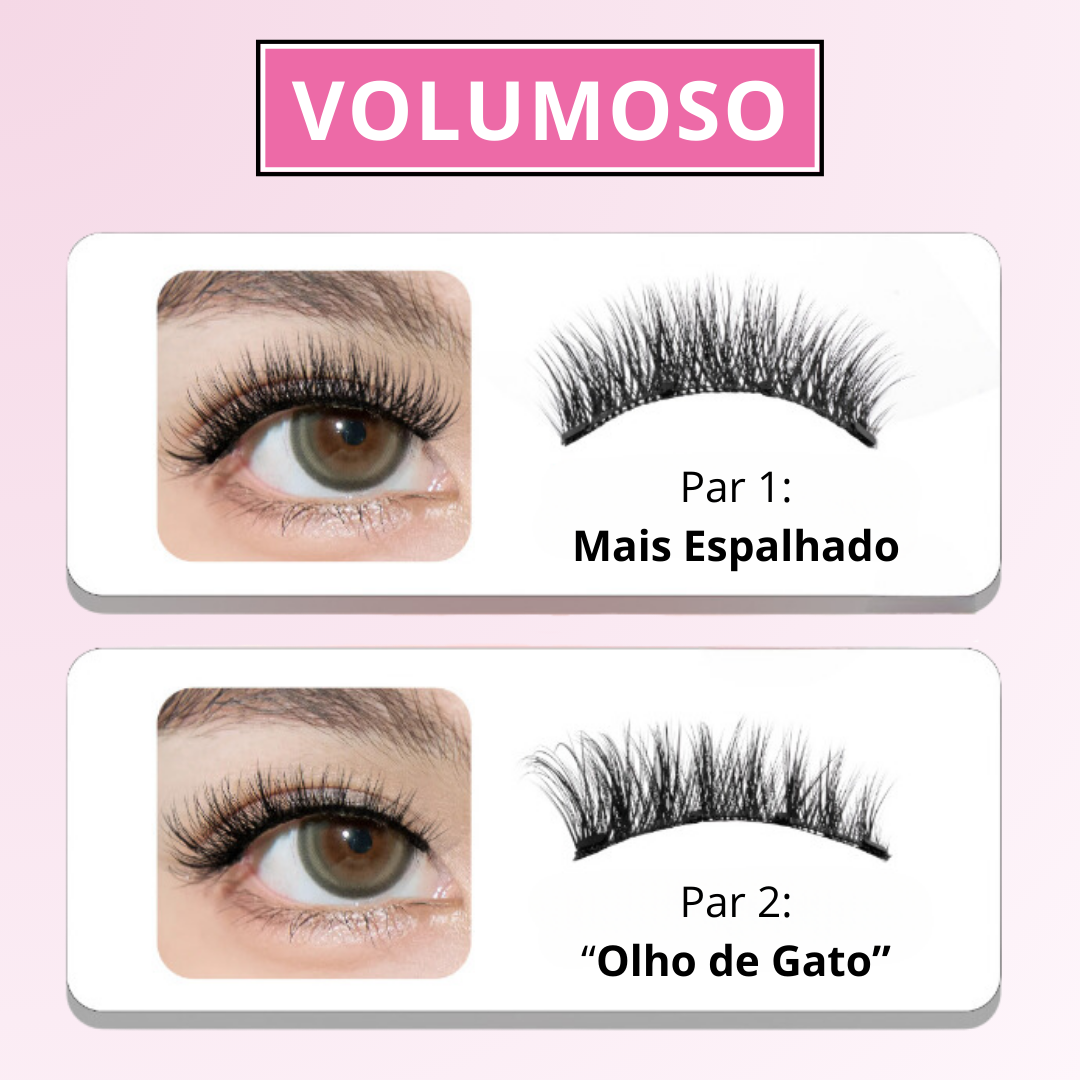 Cílios Magnético Aurea Lashes (Com Aplicador Incluso)