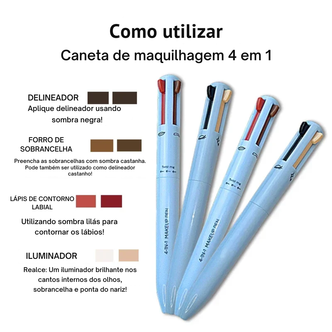 Caneta Maquiadora 4-em-1